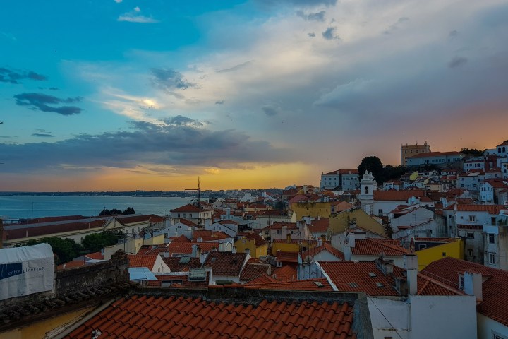 View of the roofs in Lisbon