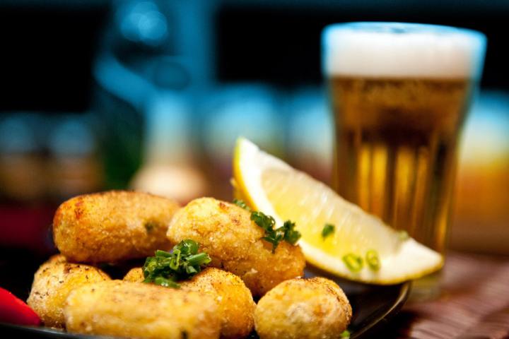 a close up of a plate of food