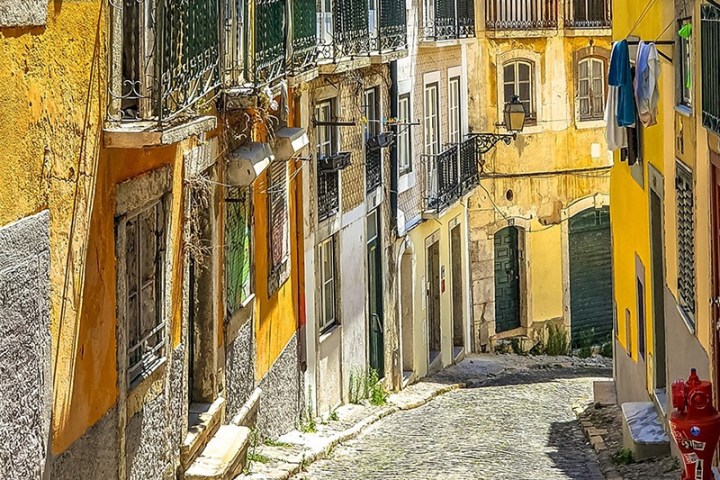 a person standing in front of a building